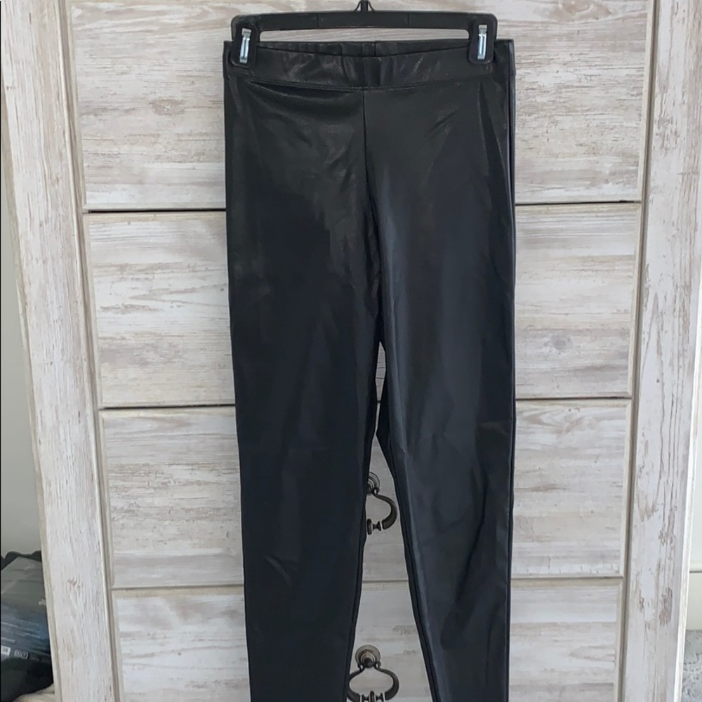 Top Shop Leather Leggings